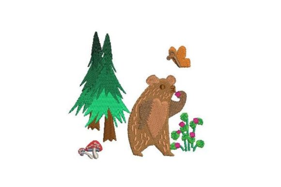 A Craft Fair Review of Bear in Habitat Embroidery Design