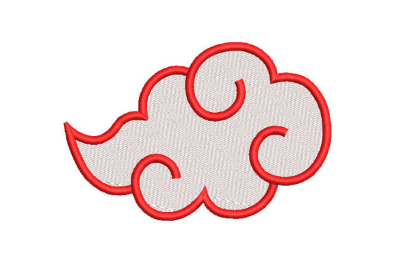 Cute Red and White Cloud Embroidery Design Review