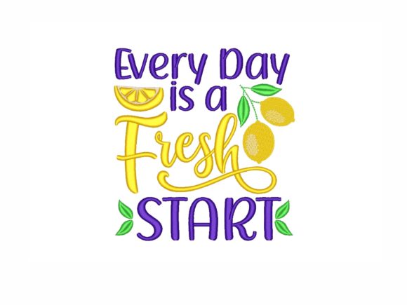 Every Day is a Fresh Start Embroidery Review for Boutique Apparel