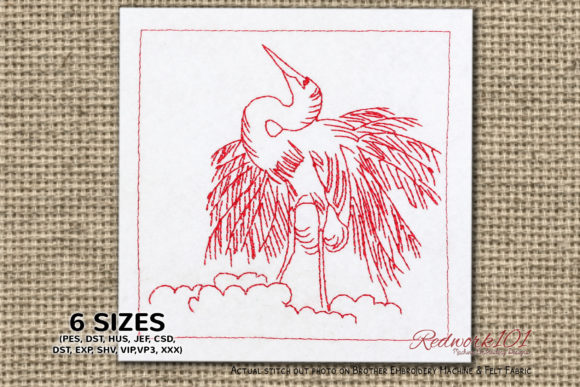 Great Egret Embroidery Review for Boutique Apparel