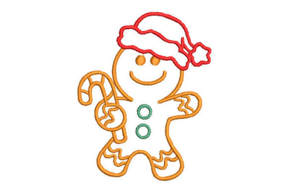Outlined Christmas Cookie Embroidery Design Review