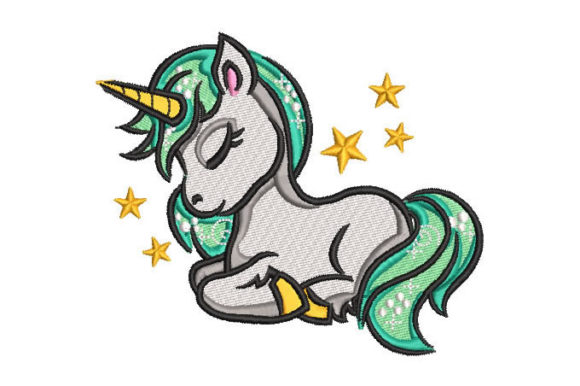 Reviewing the Pony Unicorn Sleeping Embroidery Design