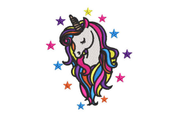 Unicorn Pony with Stars Embroidery Design Review