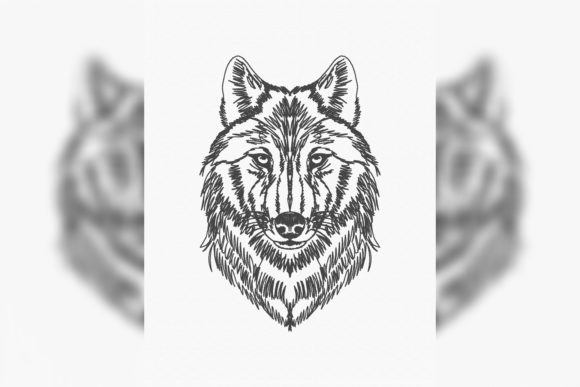 Wolf Head Line Art Embroidery Review for Seasonal Collections